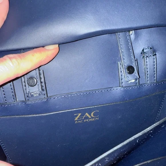 Zac Posen Biba Handbag and Backpack Genuine Leather in Parisian Nights - Picture 9 of 15